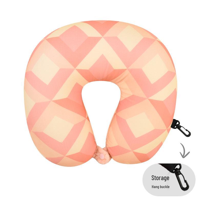 U-Shaped Foam Neck Pillow for Travel, Office Naps, and Car Support