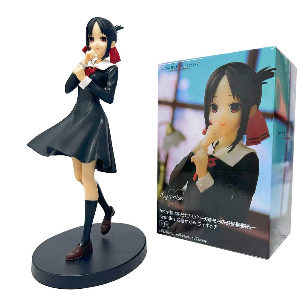 18cm Kaguya-sama Love Is War Anime Figure Shinomiya Kaguya Fujiwara Chika PVC Action Figure Collectibles Model Toy for Gift