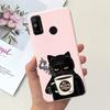 For Tecno Spark 6 Go Case KE5j KE5k Cute Astronaut Cat Night View Cover Liquid Silicone Phone Cases For Spark 6GO Bumper Fundas
