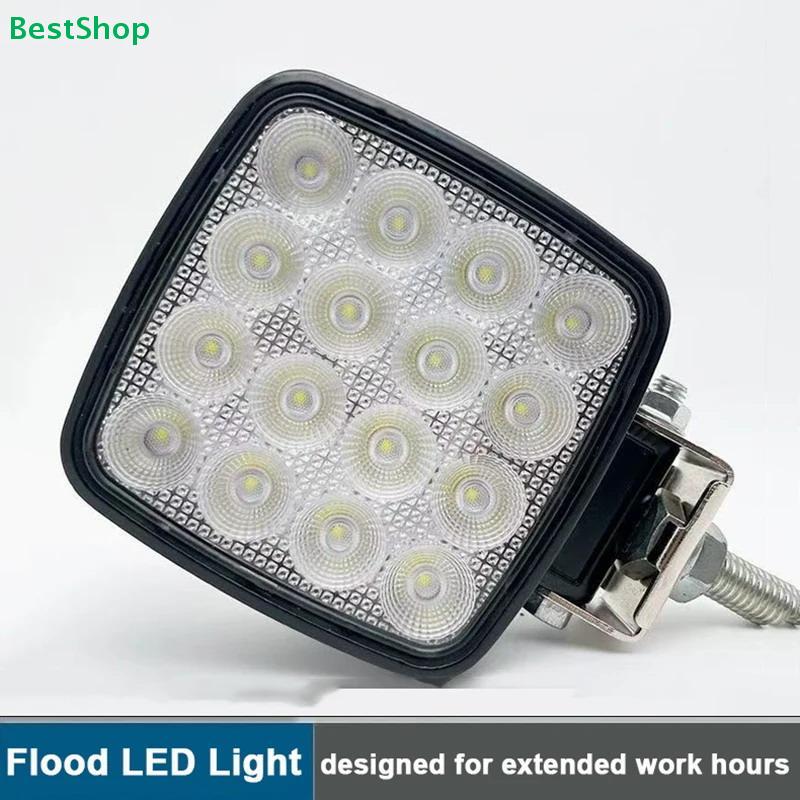 48W LED Work Light - Ultra Bright Off-Road Flood Lamp for Trucks/ATVs/UTVs (Waterproof IP67)