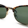 NARROW SIRMONT BROW SUNGLASSES DARK [DESIGN EYEWEAR] (Tortoiseshell/GOLD × GREEN)