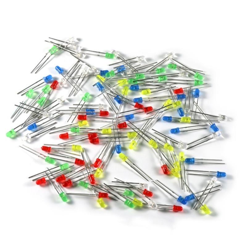 100/500pcs 3mm/5mm Bright LED Bulbs LED Lights With Low Energy Consumption Durability For Science Experiment Part