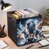 A White Male Lion 5D Diamond Painting Storage Basket Full Round Drill Mosaic Diamond Embroidery Cross Stitch Kits Home Decor Home Decor