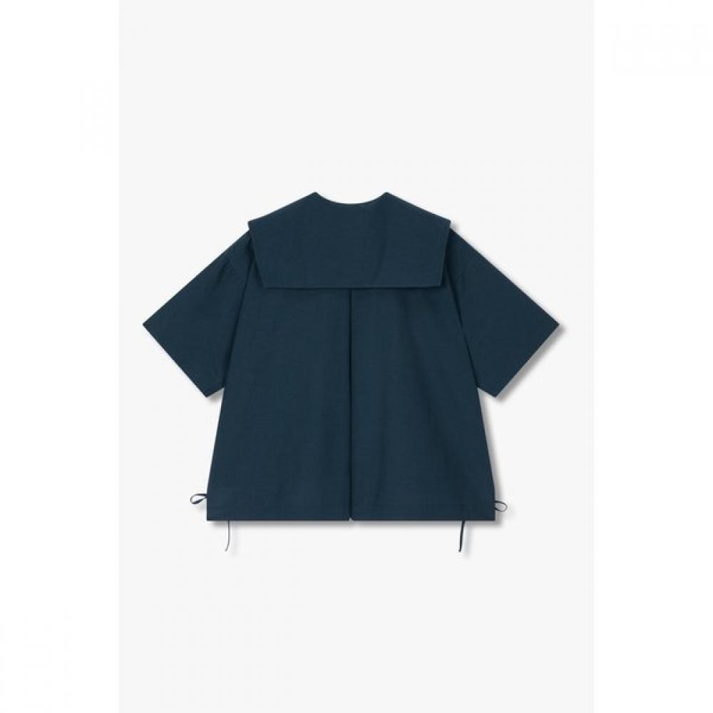 Studio Tomboy Short Sleeved Blouse With Variant Collar 9105221140