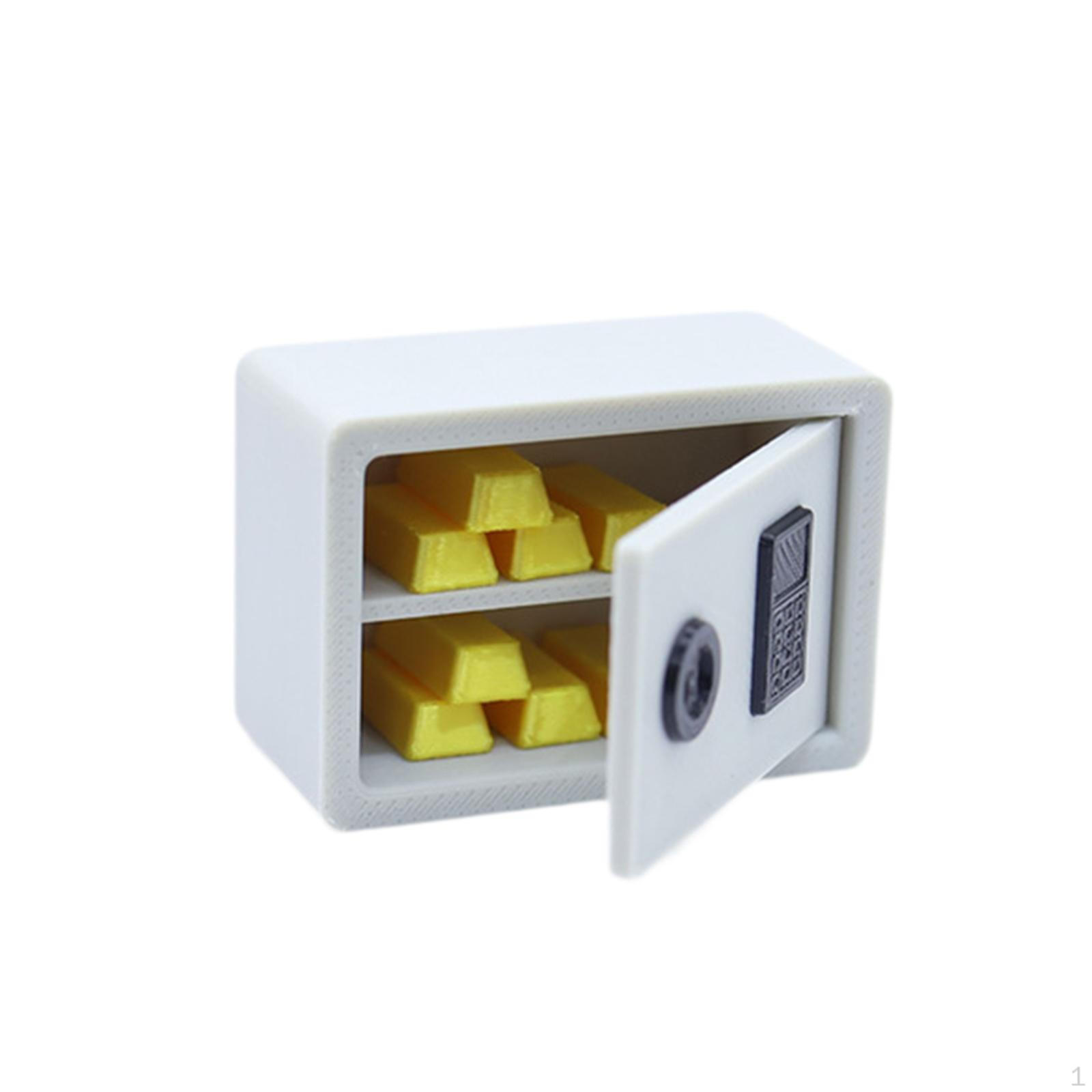 

1/12 Кукольный домик Сейф Декорация Имитация, Диорама Макет Сцена из жизни Подарки на день рождения