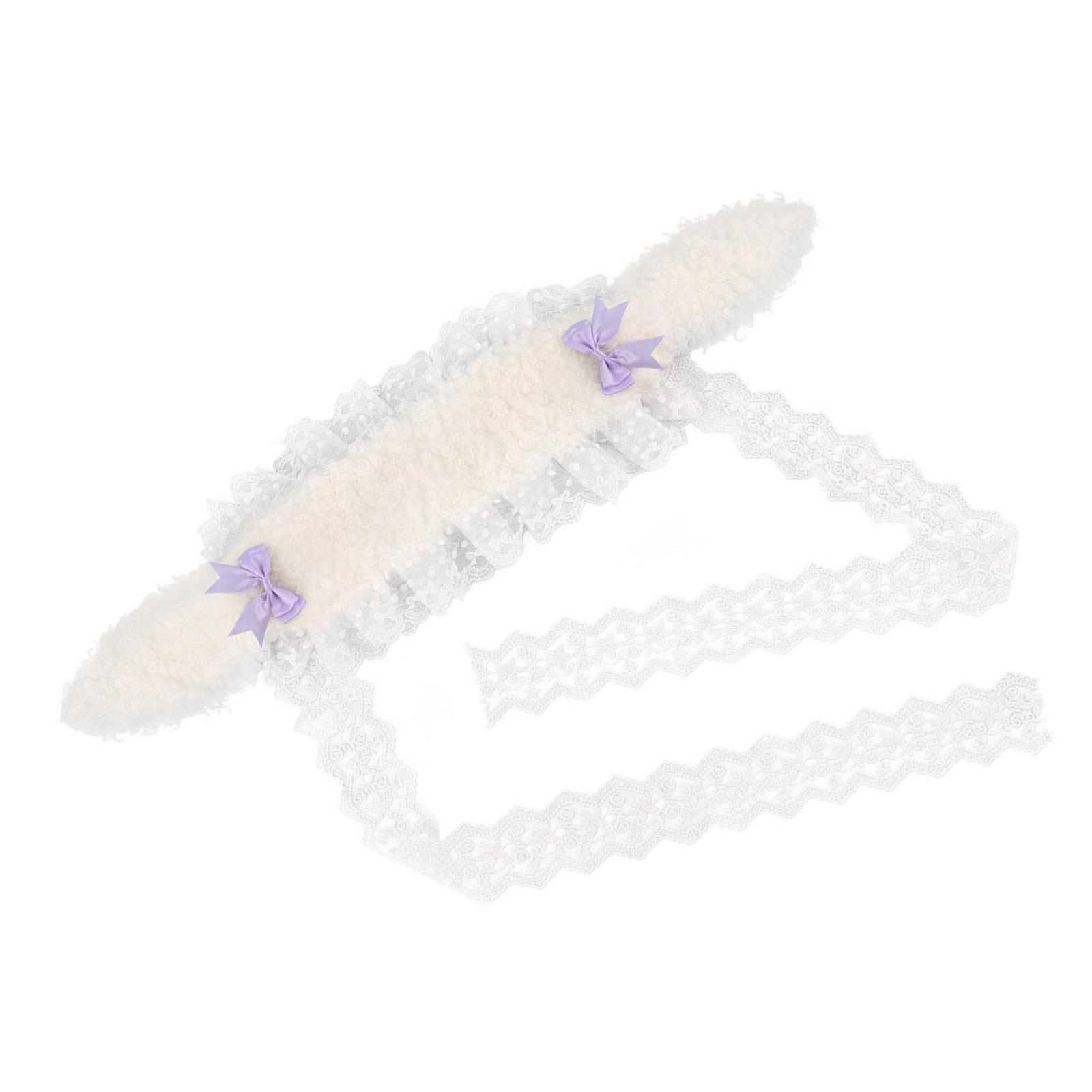 

Stylish Rabbit Headpiece Proms Birthday Hairbands White Headwear Halloween Bows Adorkable Hair Headwear фиолетовый