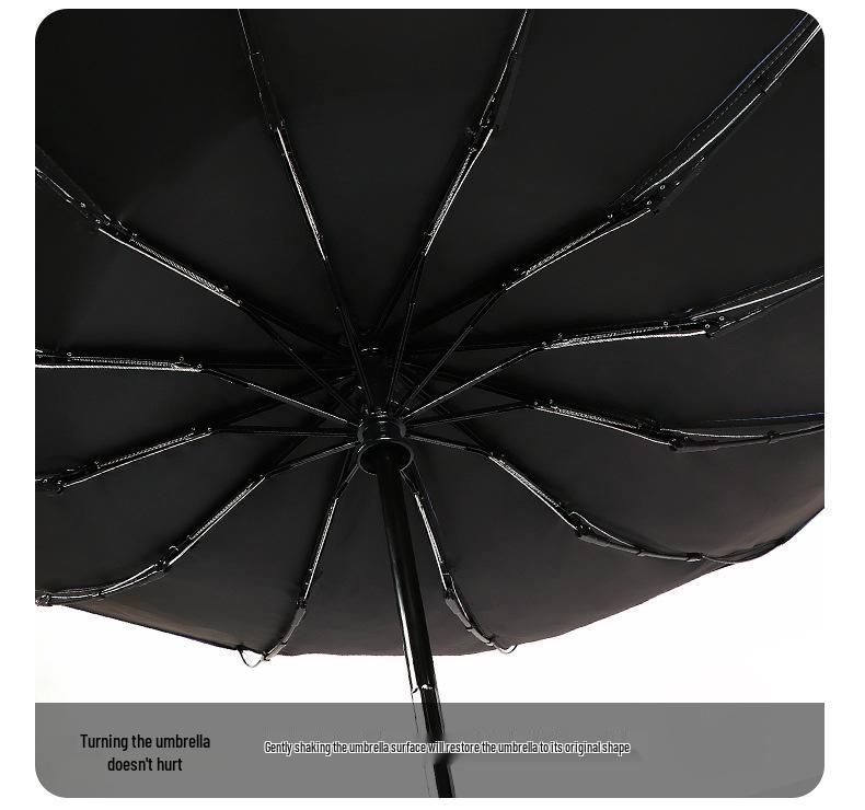 Custom Logo Automatic Three-Fold Umbrella: Sun & Rain Protection, Advertising and Gift Use