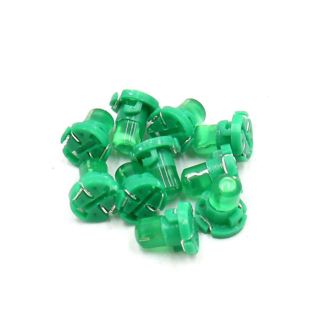 

uxcell Automotive LED Light T4.2 Green LED Dashboard Panel Gauge Light Lamp Bulb for Car Interior 10 Pieces