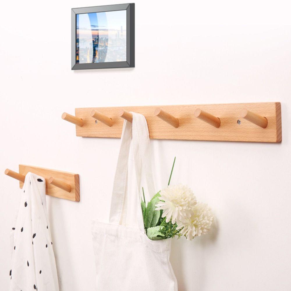 Wall Mounted Key Hook Rack 4/5/6/7 Hooks Door Back Clothes Hook Decorative Hook  Housewarming Gift