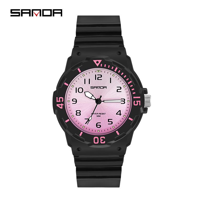 Sanda Unisex Youthful Style Wristwatch - Simple, Sleek, Versatile, and Elegant for Students
