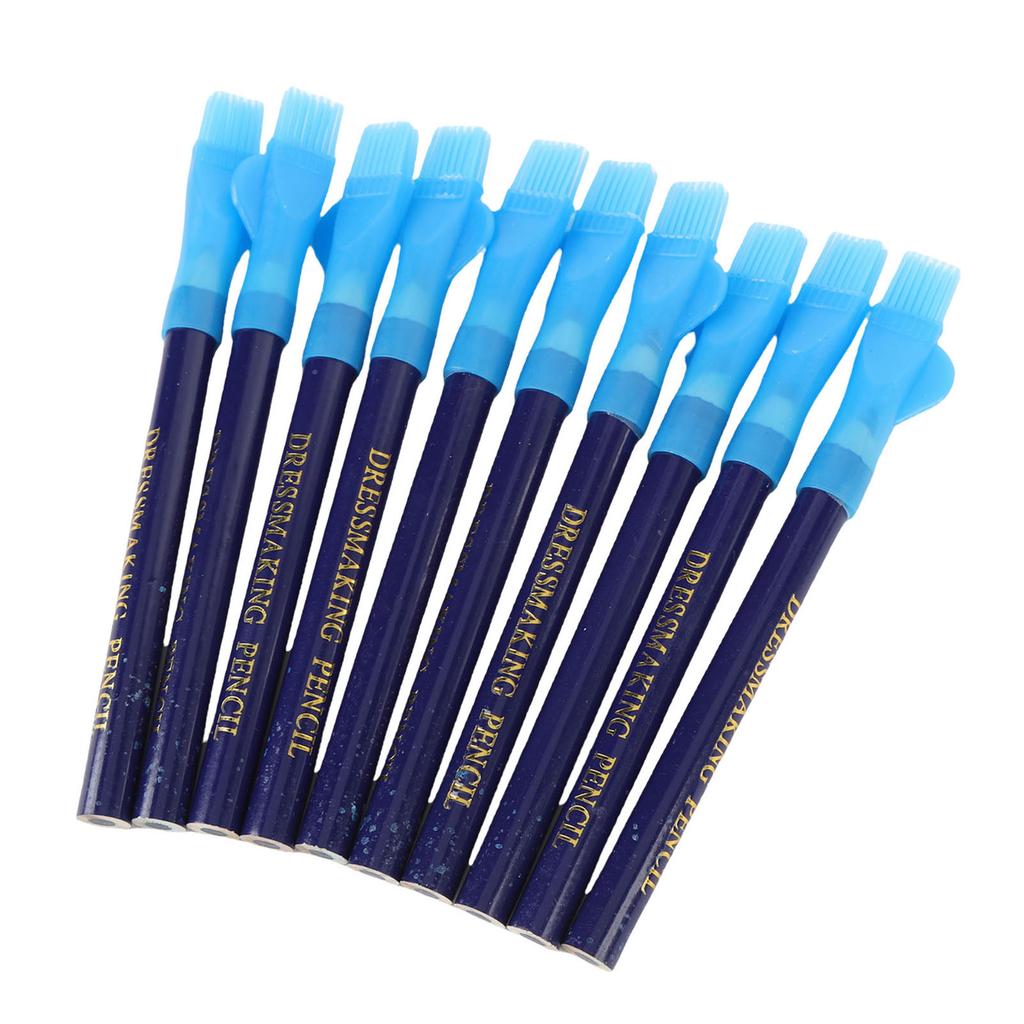 10PCS Sewing Marking Pencils Accurate Multifunctional Fabric Tracing Tailor Pencils with Brushes for Handcraft
