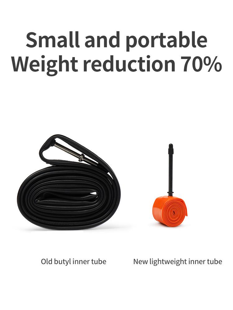 SUKOU TPU Puncture-Resistant Ultra-Light Road Bike Inner Tube, French Valve, 700x23-28C, 28g