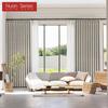 1PC Nuan Series Elegant Solid Color Blackout Curtain Double-sided Chenille Jacquard Thick Curtains for Bedroom Living Room Window for Home Decor