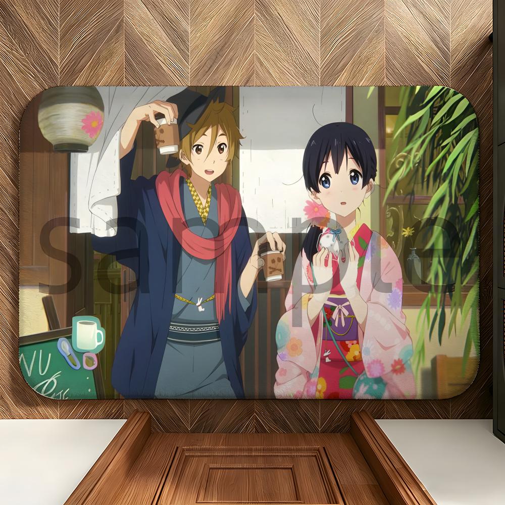 Anime T-Tamako Love S-Story Floor Mat Soft Flannel Floor Mat Suitable for Entryways, Living Rooms, Bedrooms, and Bathrooms