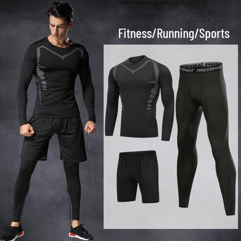 Men's Quick-Dry Sports Training Suit: Casual Fitness Running Set