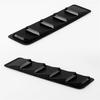 1 Pair 16.7x4.5 Universal Hood Vents Louver Panel Trim Matte Black ABS