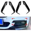 1 Pair Car Front Bumper Fangs Trim Air Vent Lid Cover Decoration Compatible For BMW 3-Series F30 F31 2012 2013 2014 2015 2016 2017 2018(Glossy Black)