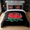 Set Biancheria da Letto Design Rugby Inghilterra 1 Copripiumino + 2 Federe Morbido Traspirante Biancheria da Letto per la Casa