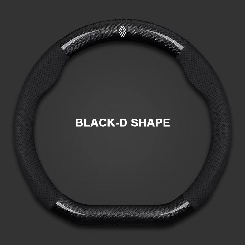 2026 Chaud Pour Cache-Moyeux Renault Couvre-Volant en Cuir de Voiture Pour Renault Kardian Kwid Clio Captur Megane 3 Volant Auto