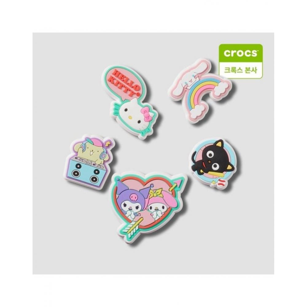 

Crocs Hello Kitty Set Of 5 Gibbitz Charm 10010556 onefree