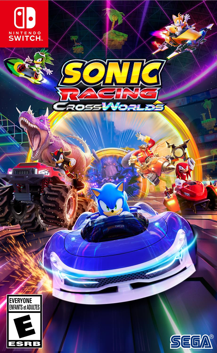 

Sonic Crossworlds Launch Edition North Switch Racing (Импорт Америка) – красный