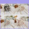 Stylish Floral Mini Round Handbag For Kids Fashionable Soft Leather Tote Bag