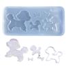 Dog Parts Quicksand Silicone Mold Resin Shaking Cup Mold for Pendant Jewelry Keychain Decoration Making Diy Crafts
