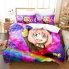 SPY×FAMILY Bedding Set Anime Anya Forger Quilt Cover Single Double Size With Pillowcase Boys Girls Bedspread