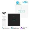 Micro-Link Smart WiFi Touch Switch with Voice Control for Timer Functions, Compatible with Google Assistant and Alexa