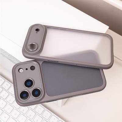 Coque blindée mate avec protection intégrale de l'objectif photo pour iPhone 17Pro 17Air 17Pro Max Coque arrière rigide hybride translucide antichoc