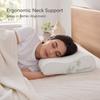 Bed Pillow Rayon Derived from Bamboo Memory Foam Pillow, Sleep Pillow Contoured Orthopedic Pillow Soft Neck Support Breath Pillo