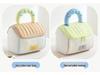 Color Block Soft Makeup Travel Bag - Large Capacity Portable Handbag