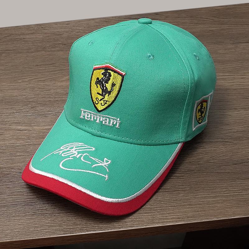 

Car Embroidery Baseball Cap Sport Sun Hat Unisex Casual Retro Sunscreen Hat For Ferrari LaFerrari F12berlinetta 488 SF90 360 F8