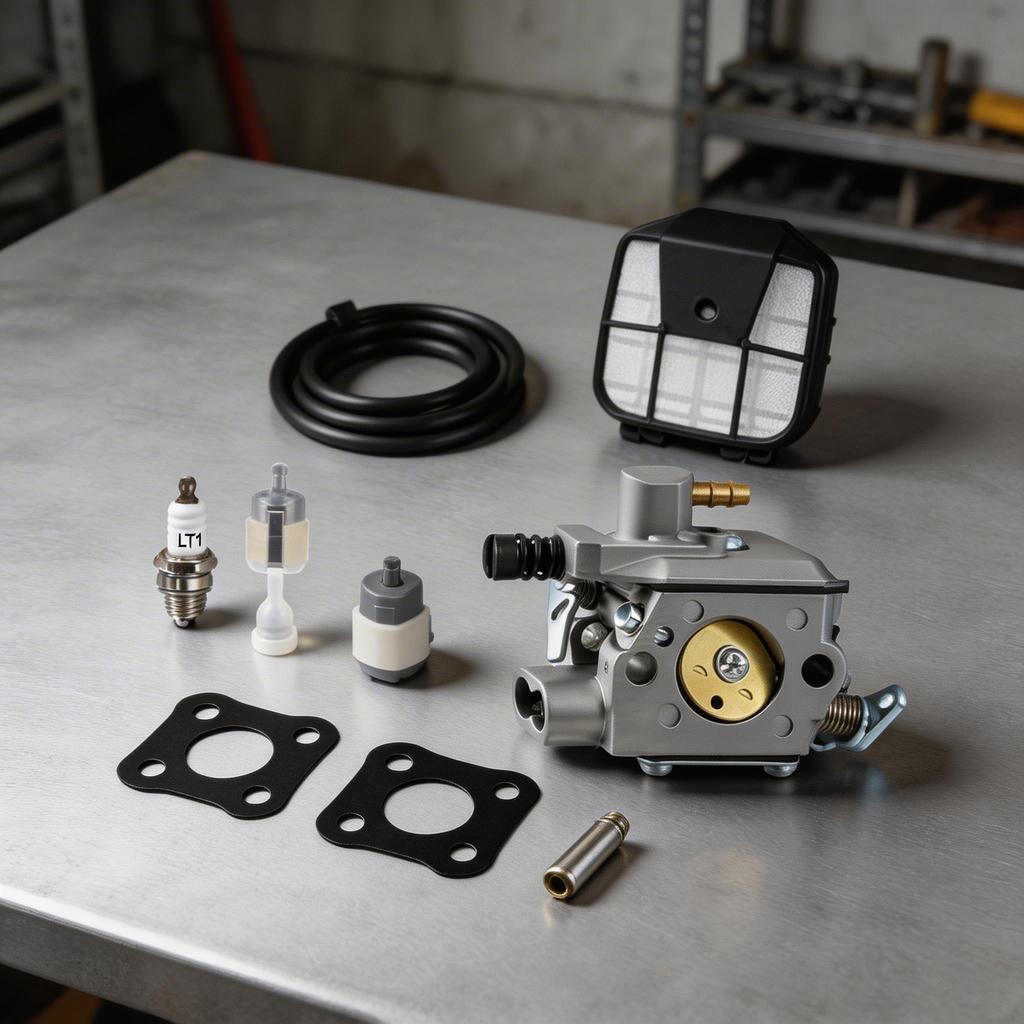 A021003391 Carburetor Kit Compatible With CS490, CS-490, 491S Air Filter Carburetor Kit For Chain Saw Lawn Equipment