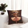 Federa Cuscino Ballerina Cappucina Meme Brainrot Italiano Federa in Poliestere Stampata Copricuscino Decorativo per Divano Casa