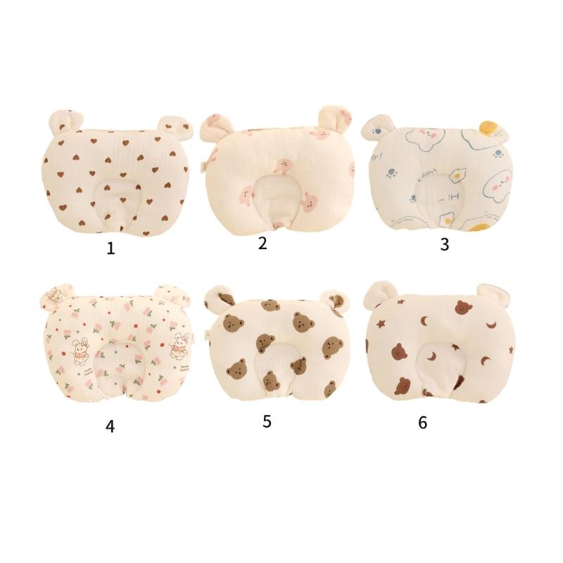Bear Ear Baby Pillow Soothing & Calming Newborn Pillow Easy To Clean Pillow Exquisite Craftsmanship Pillow for Boy Girl