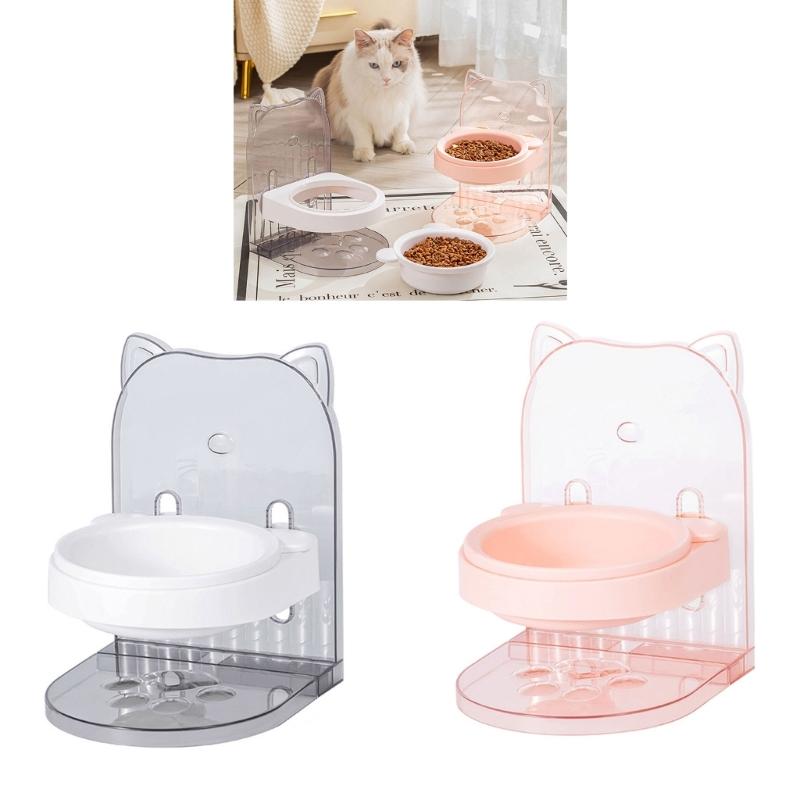 Durable Neck Protectors Pet Bowl Feeder Skid-Proof Large Capacity Cat Dog Bowls Adjustable Height Pet Feeding Bowl