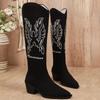 Men Women Spring Autumn Casual Boots New Casual Red Retro Embroidered Pointed Large Fashion Suitable for Daily Wear and Various Occasions