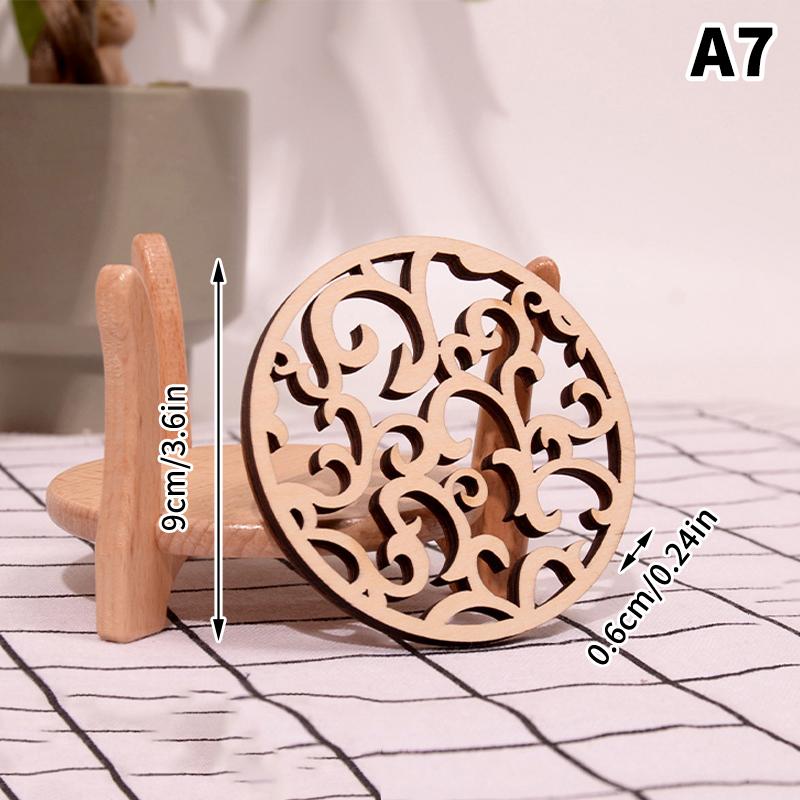 

Креативная бамбуковая полая подставка в виде цветка лотоса, деревянная круглая подставка для чашки, держатель для чайной/кофейной кружки, плейсмат, настольная салфетка, украшение для дома