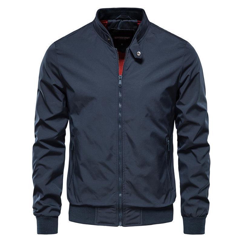 Casual Autumn Men's Korean Style Slimming Stand Collar Jacket