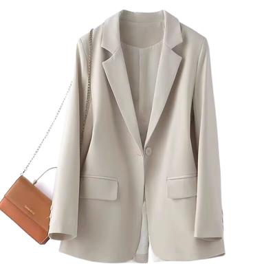 Women's Suits Jackets for Spring Autumn Korean Fashion Coats Casual Slit Pocket Blazer British Formal Business Blazers Jacket