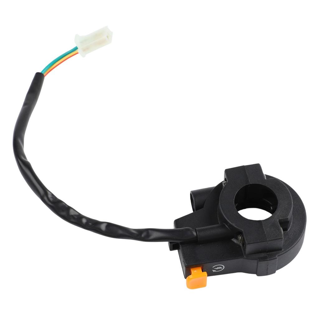 22mm Handlebar Start Button Switch for Motorcycle Black ABS Fit