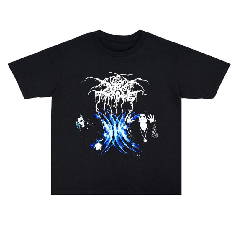 2025 Black Metal Darkthrone Dark Throne Printed Cotton Men's and Women's T-shirts High Quality Short Sleeve Men's Tee