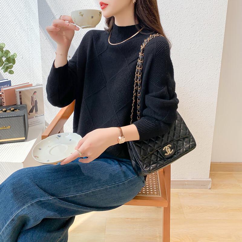 Mocana Women's Elegant Long-Sleeve Cashmere Sweater MKNJD2547