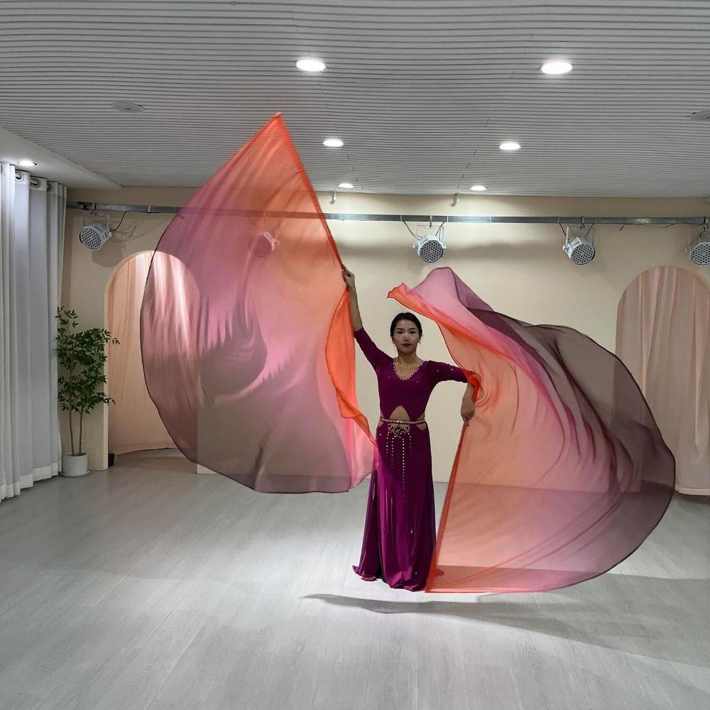 with Telescopic Sticks Belly Dance Accessories Props Multicolor Dance Props Colorful Scarves Flag