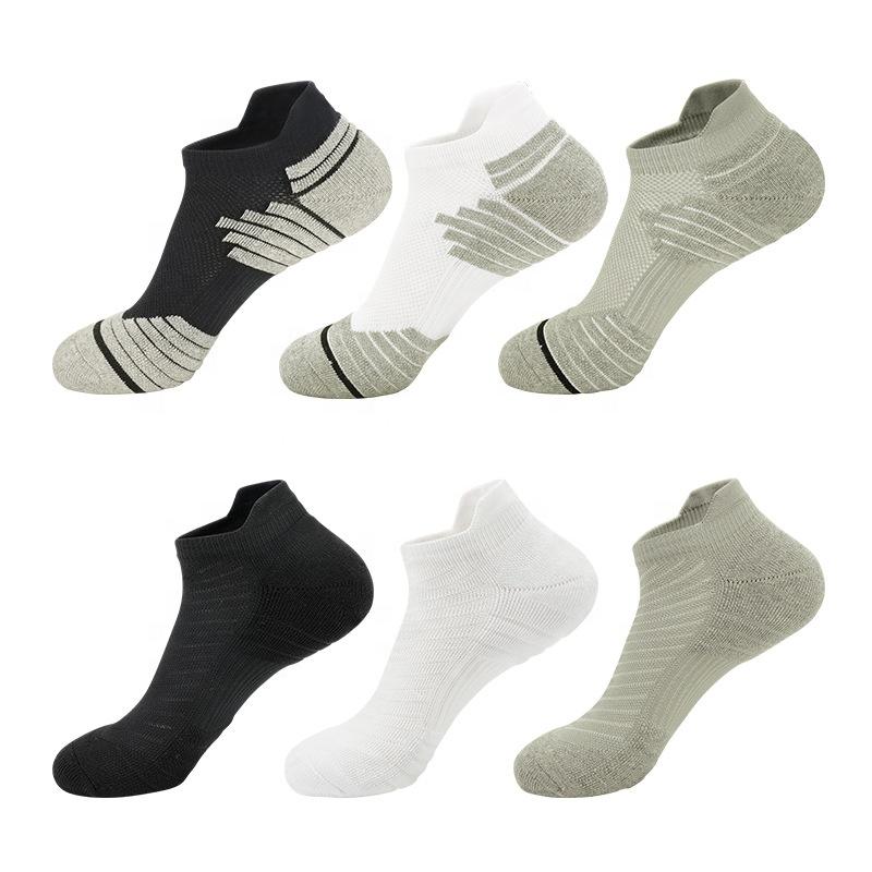 Quick Dry Terry Sport Socks Men Women Athletic Badminton Short Low Cut Socks (6 Pairs)