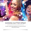 Long-Lasting Body Glitter Spray - Hydrating, Non-Fall Off Sparkle for Skin, Hair & Clothes - 100ml Natural Highlighting Glitter for Party, Festival & 