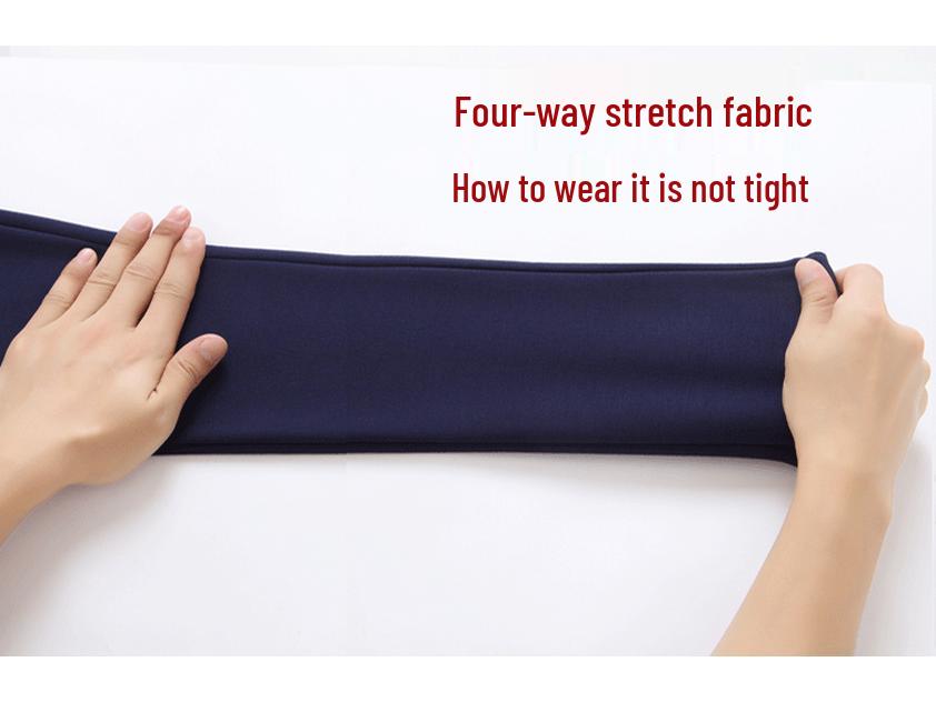 Elastic High Waist White Slimming Leggings for Plus Size Women - Summer Wear