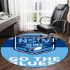 1 pezzo Squadra di Calcio (43) Tappeto Rotondo Stampato Tappeto Rotondo per Sedia Adatto per Camera da Letto Soggiorno Tappeto Decorativo per la Casa