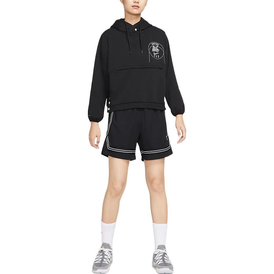 Nike Sweatshirts Women's Black Hooded Moderate Regular DQ6771-010